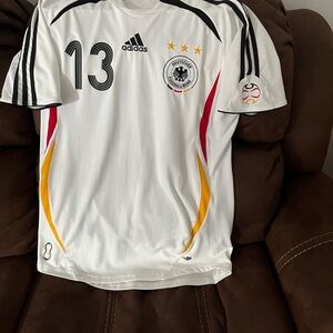 Ballack Adidas White and Black Men's Jersey